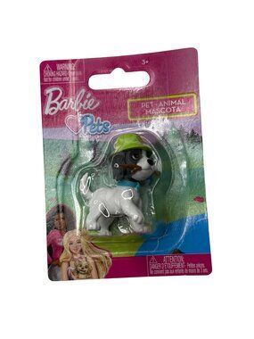 Barbie Pets Dog Green Hat Mini Figure Mattel New Sealed Toy